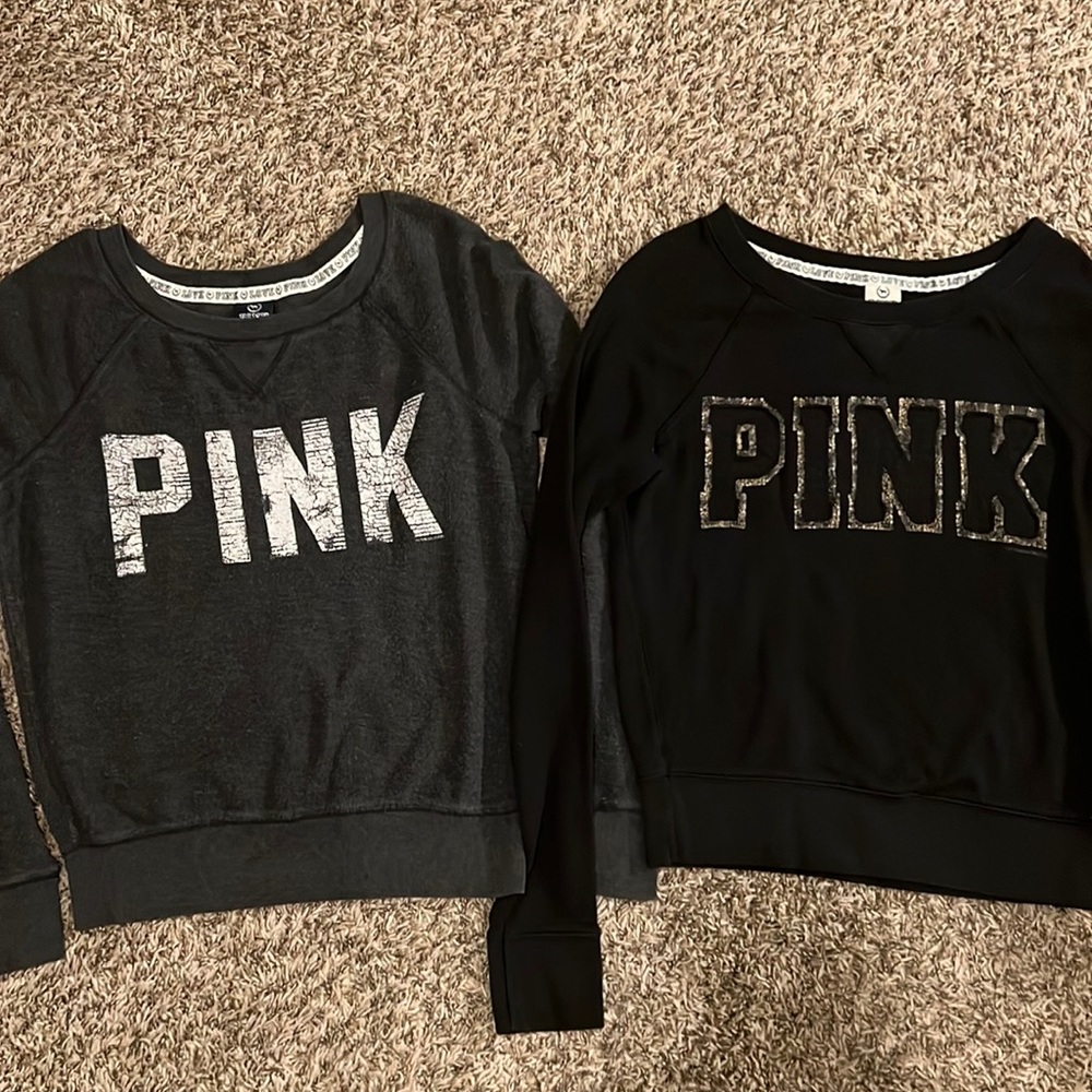 Pink sweartshirts